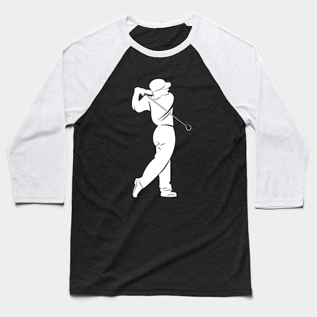 Golf Man Father Dad Baseball T-Shirt by Hassler88